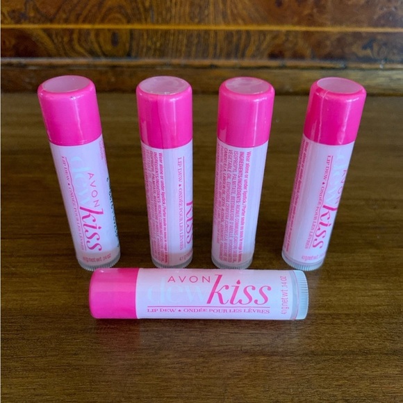 AVON Dew Kiss Lip Dew Balm Set Of 5 - Picture 1 of 1